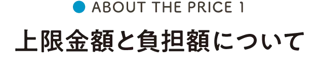 上限⾦額と負担額について