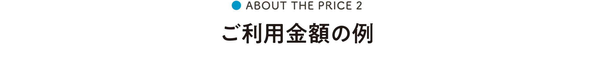 ご利⽤⾦額の例